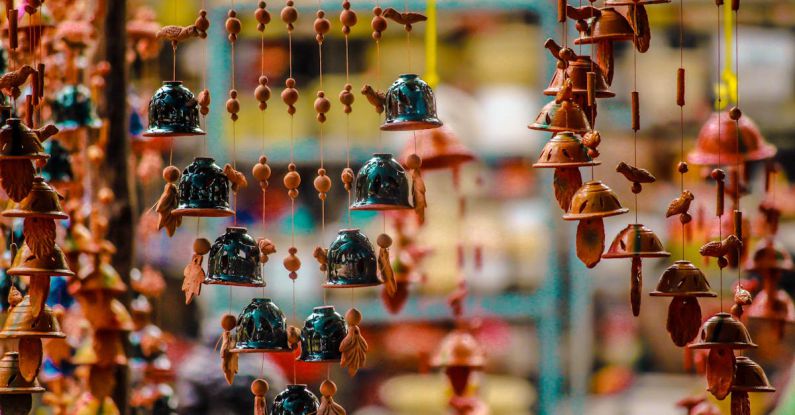 Culture - Ornaments Hanging for Sale in Market